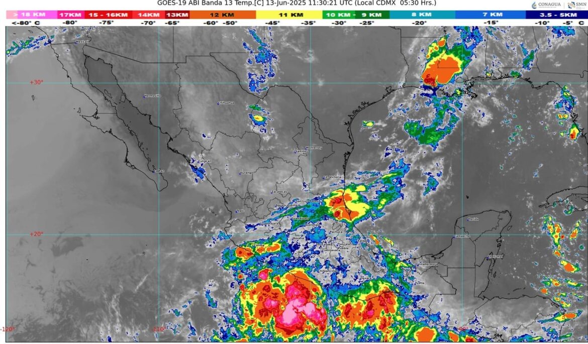 Tormentas, vientos fuertes y calor extremo impactarán a gran parte del país