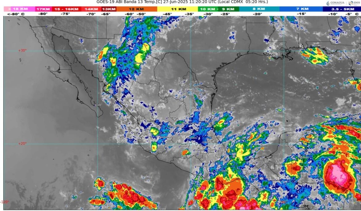Seguirá lloviendo en gran parte de la República Mexicana