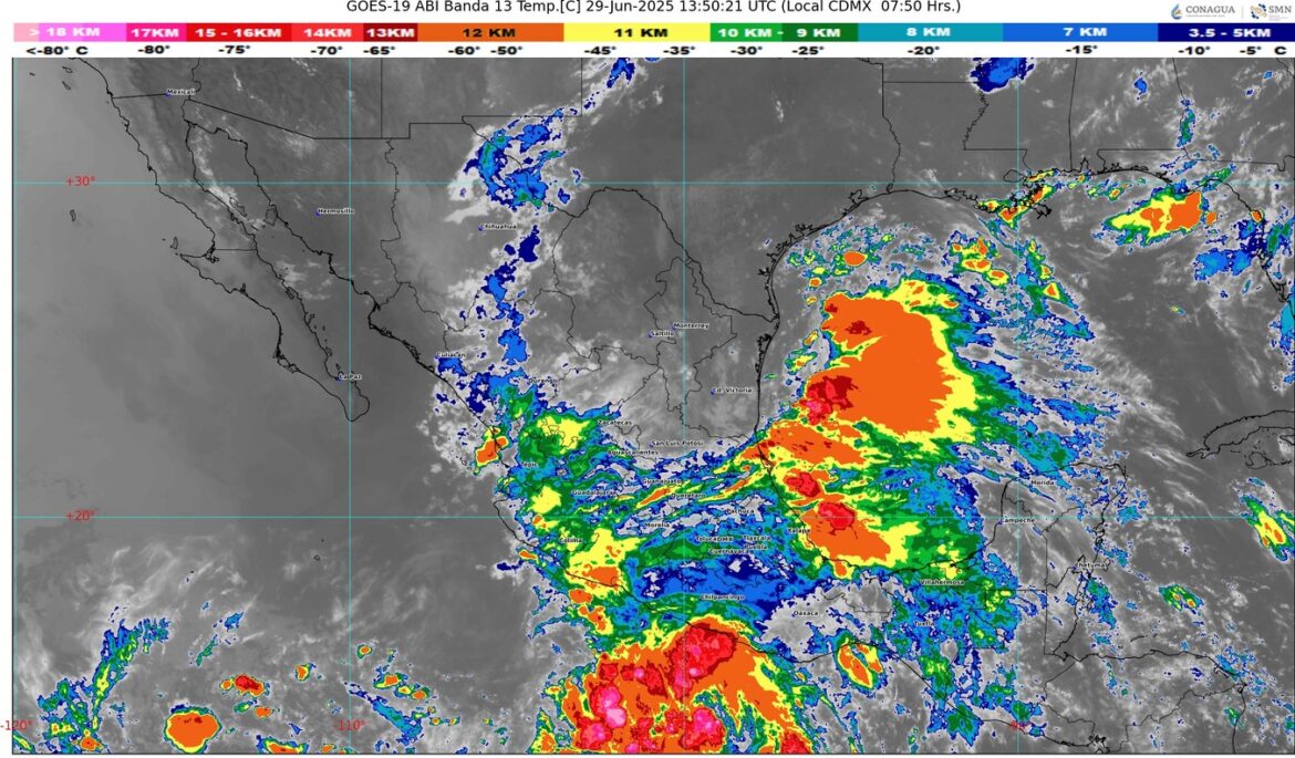 Depresión Tropical Dos gana fuerza en el suroeste del Golfo de México