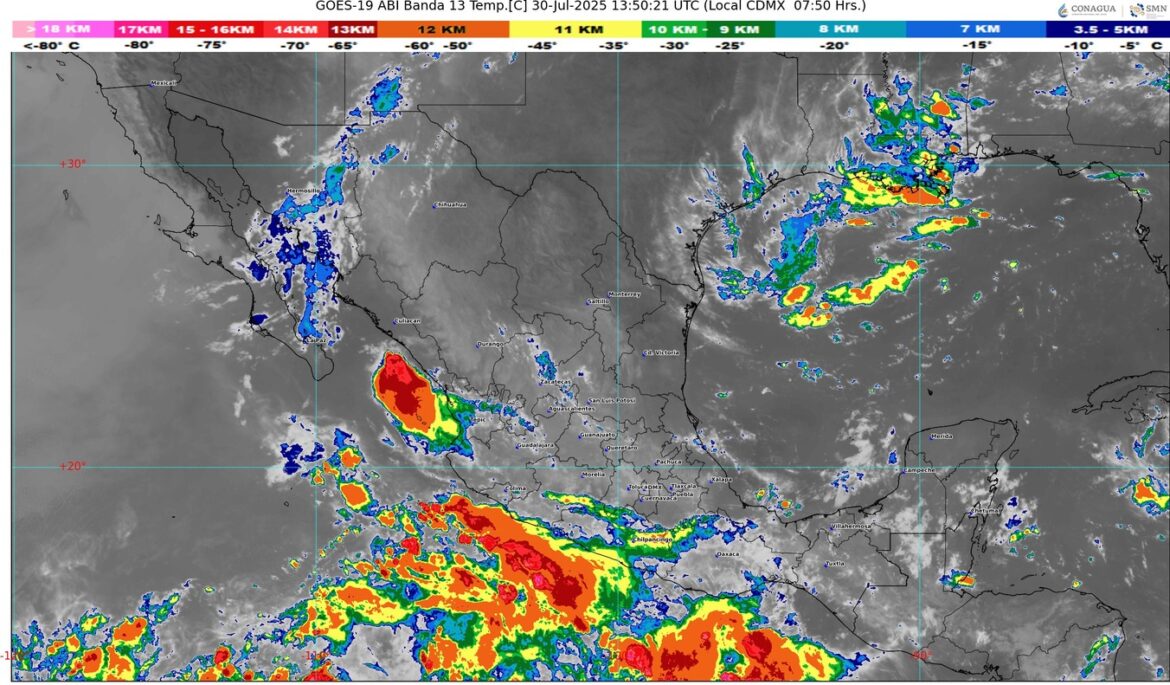 Lluvias intensas, calor extremo y posible ciclón: México enfrenta condiciones meteorológicas severas