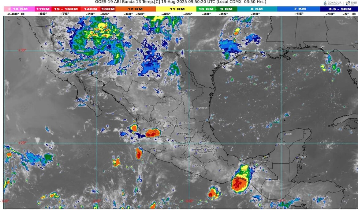 Dos ondas tropicales provocarán lluvias en México