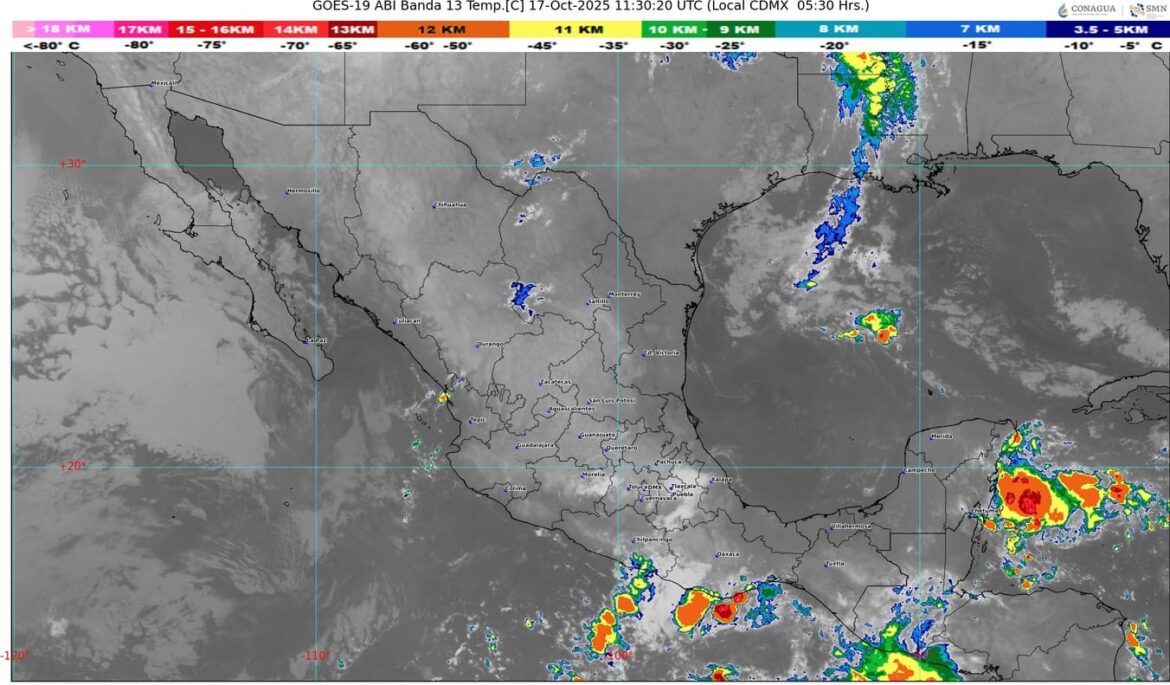 La onda tropical número 38 se desplazará sobre el sureste mexicano