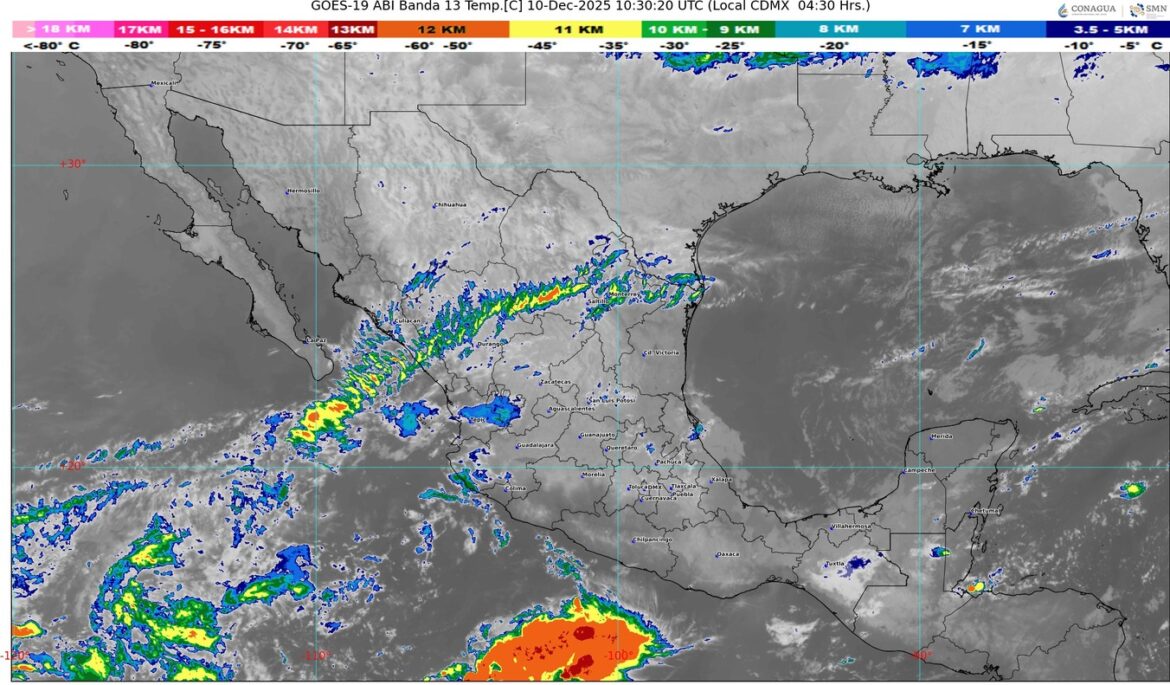 Se prevé la aproximación de un nuevo frente frío a la frontera norte y noreste
