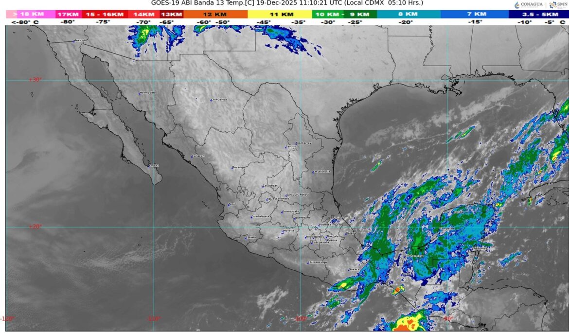 El sistema frontal número 22 se extenderá sobre México