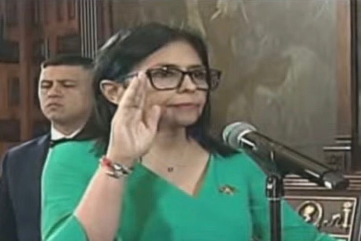 Delcy Rodríguez jura como presidenta interina de Venezuela