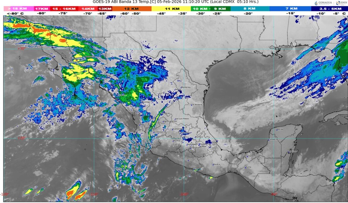 El frente frío número 33 se desplazará sobre el Sureste y la Península de Yucatán