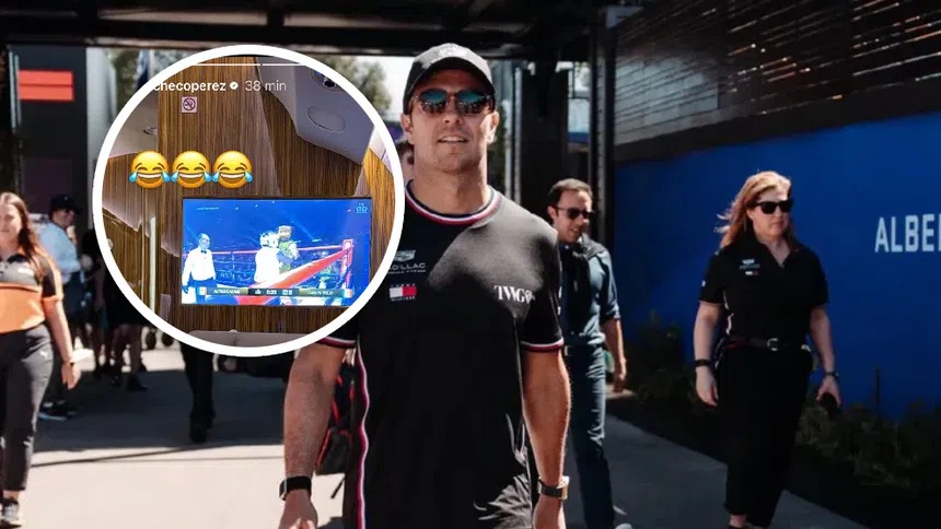 Checo Pérez tampoco se perdió la pelea entre Alfredo Adame y Carlos Trejo