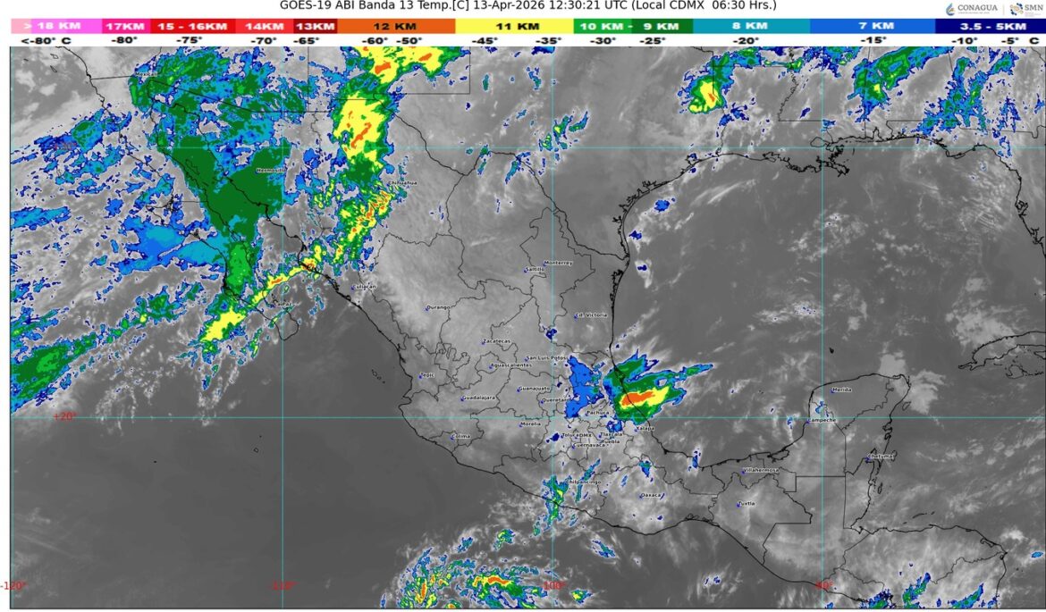 Frente Frío 44 azota el norte y contrasta con onda de calor en gran parte del país