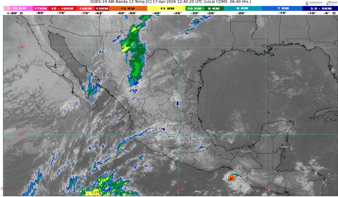 Frente frío 45 impacta el norte y activa lluvias en el país; persiste calor intenso