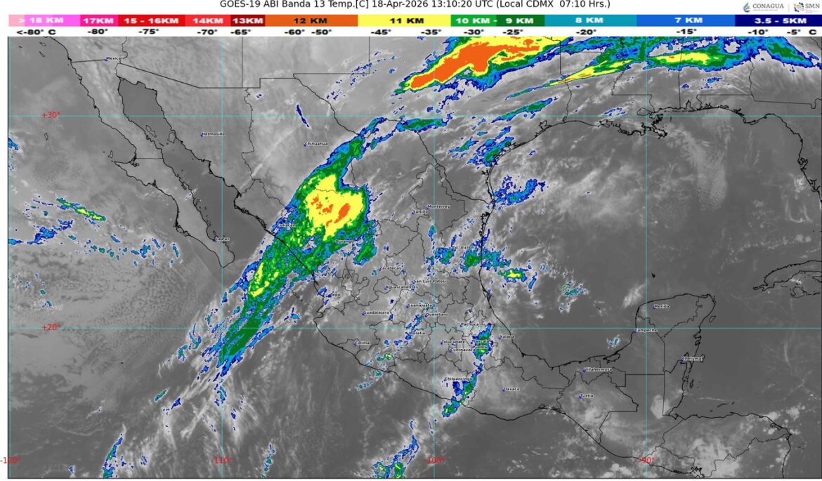 Frente frío 45 desata tormentas, granizo y riesgo de tornados en el norte del país