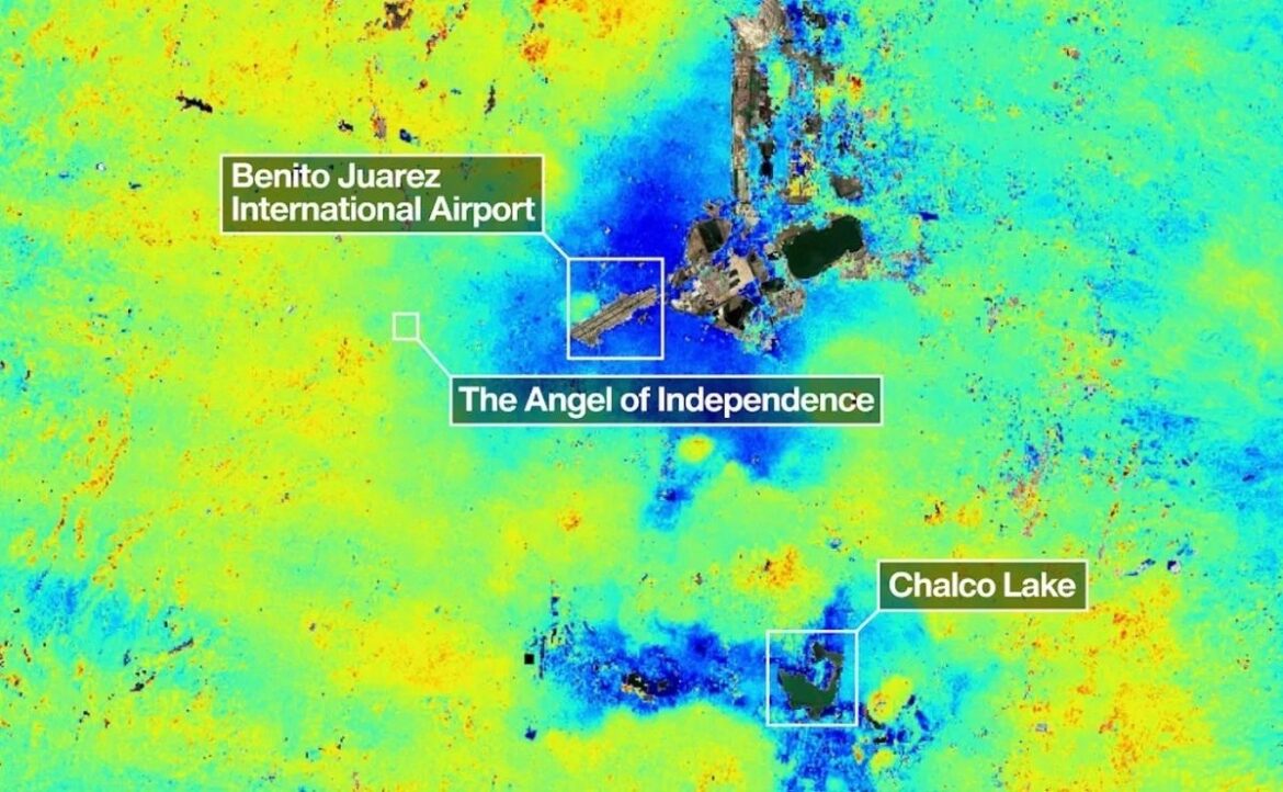 NASA revela zonas críticas del hundimiento en CDMX: estas áreas registran mayor afectación