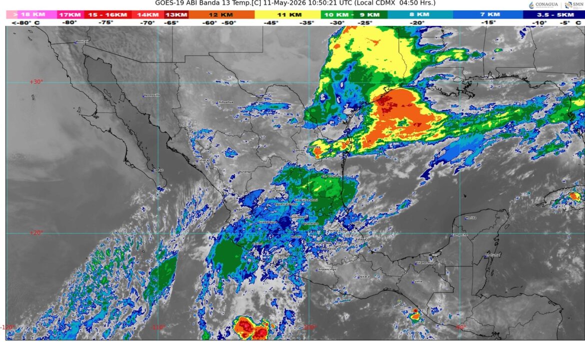 El frente frío número 50 se desplazará sobre el norte y noreste de México