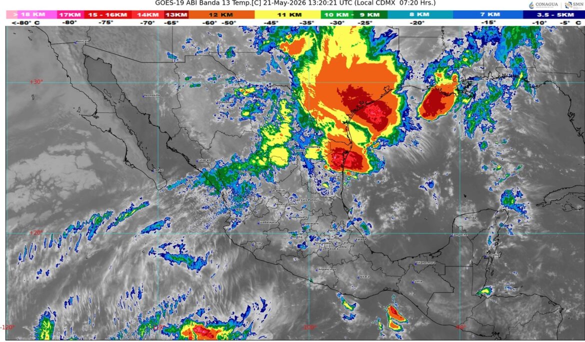 LLUVIAS FUERTES Y ONDA DE CALOR GOLPEARÁN GRAN PARTE DE MÉXICO