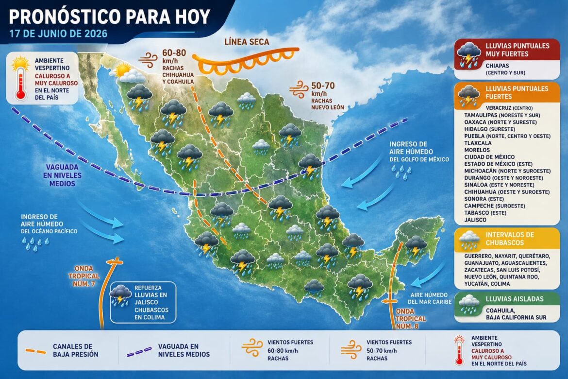 La onda tropical número 7 se desplazará al sur de Michoacán y Colima