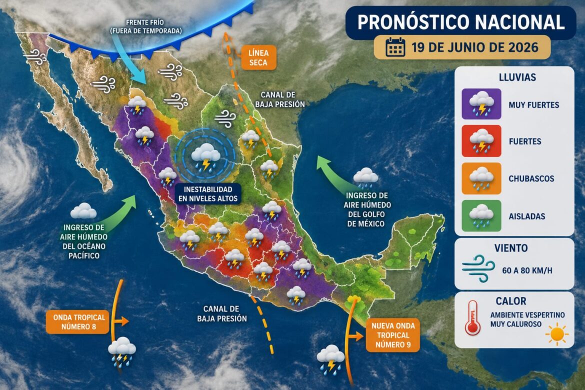 La nueva onda tropical número 9 se desplazará al sur de la península de Yucatán