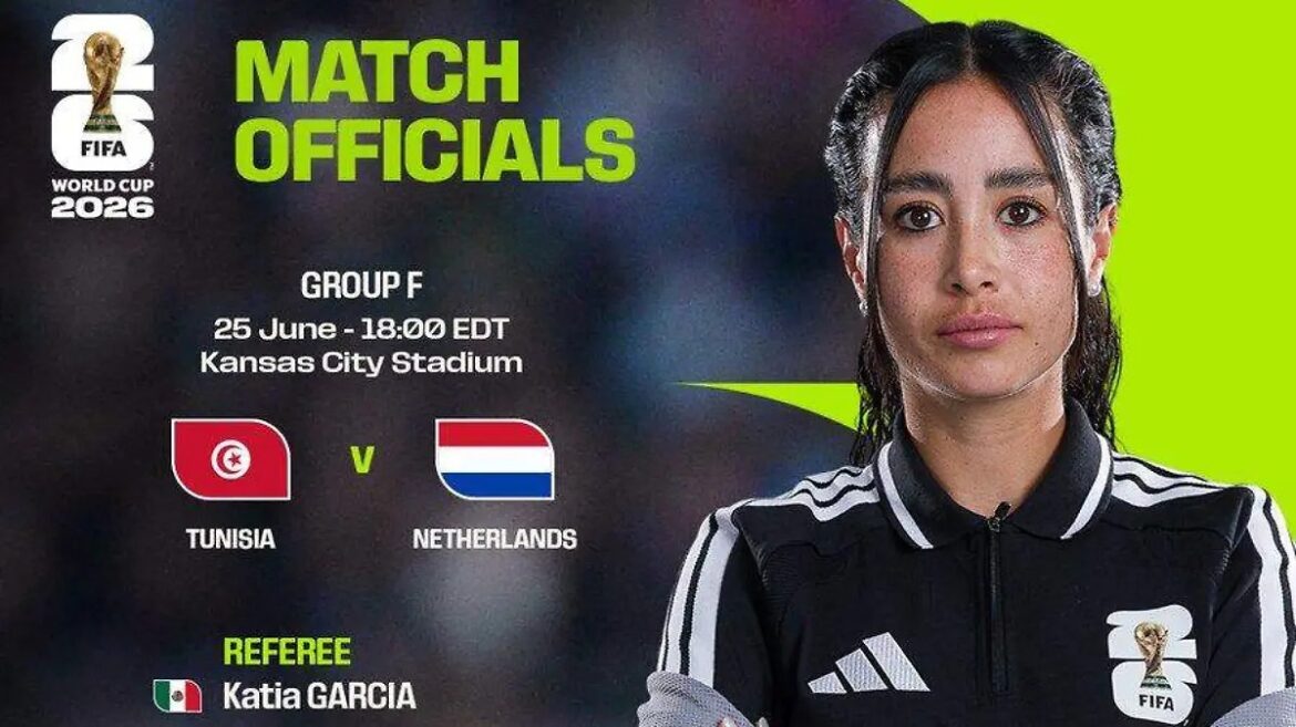 Katia Itzel García hará historia; debutará como árbitra central en el Mundial 2026