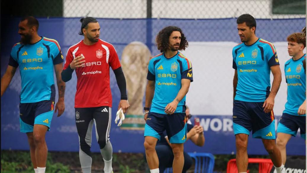 Suspenden momentáneamente último entrenamiento de España por tormenta eléctrica previo a la Final del Mundial