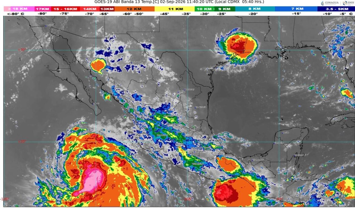 Las ondas tropicales 35 y 36, afectarán al territorio nacional