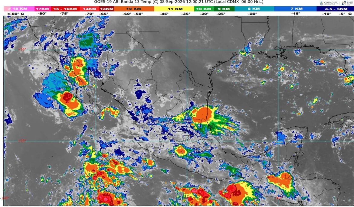 La onda tropical número 37 se desplazará sobre el sureste mexicano