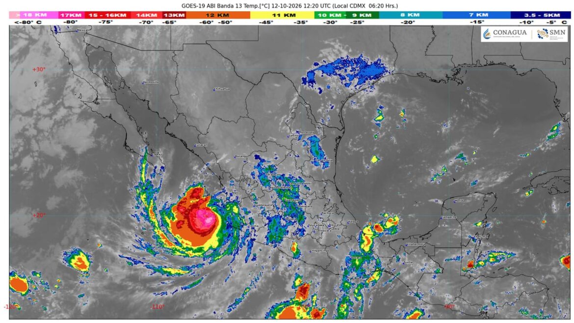 El huracán Simon mantendrá las condiciones para lluvias muy fuertes en Jalisco y Nayarit