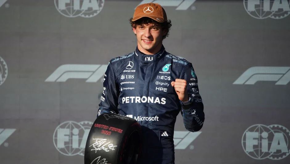 Kimi Antonelli acecha el campeonato de Fórmula 1 al ganar la pole en el GP de Estados Unidos